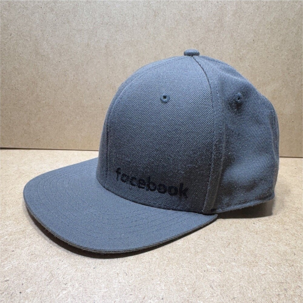 Facebook hat, Solid Gray Snapback Cap, One Size, by Ivory headwear